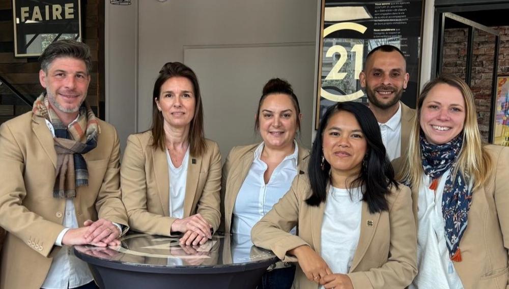 l'équipe de l'agence L'Immobilière des Combattants