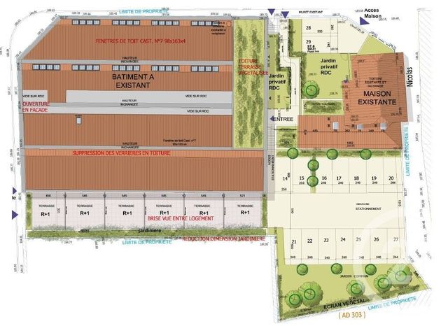 Appartement Duplex à vendre - 3 pièces - 72.0 m2 - TREVOUX - 01 - RHONE-ALPES - Century 21 L'Immobilière Des Combattants