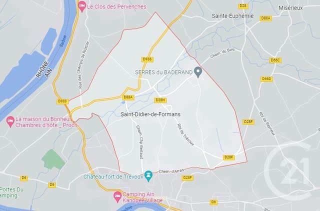 terrain à vendre - 1068.0 m2 - ST DIDIER DE FORMANS - 01 - RHONE-ALPES - Century 21 L'Immobilière Des Combattants